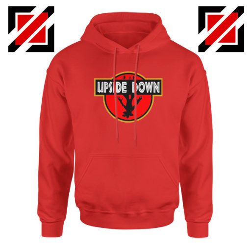 Upside Down Jurassic Park Red Hoodie