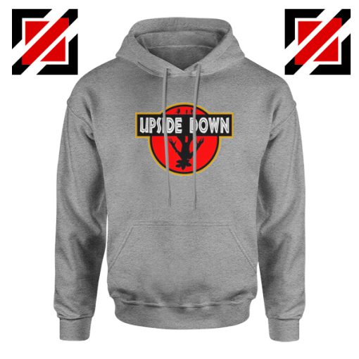 Upside Down Jurassic Park Sport Grey Hoodie