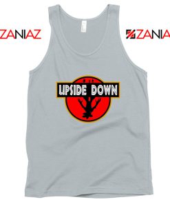 Upside Down Jurassic Park Sport Grey Tank Top