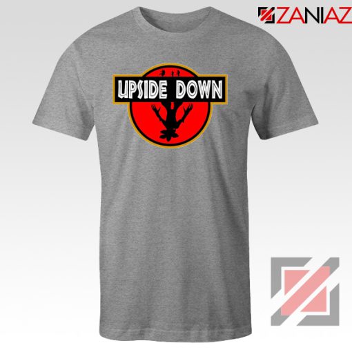 Upside Down Jurassic Park Sport Grey Tshirt