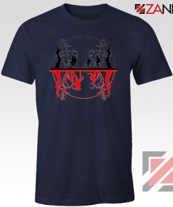 Upside Down Silhouettes Navy Blue Tshirt