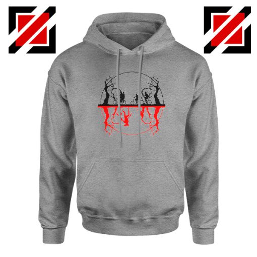 Upside Down Silhouettes Sport Grey Hoodie