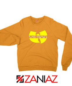 Vegan Logo Wu Tang Clan Orange Sweater