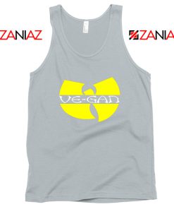 Vegan Logo Wu Tang Clan Sport Grey Tank Top