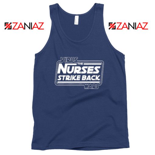 Virus The Nurses Strike Back Wars Navy Blue Tank Top