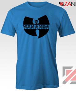 Wakanda Parody Blue Tshirt Wutang Logo