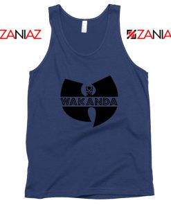 Wakanda Parody Navy Blue Tank Top Wutang Logo