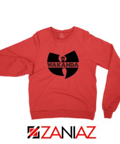 Wakanda Parody Red Sweatshirt Wutang Logo