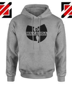 Wakanda Parody Sport Grey Hoodie Wutang Logo