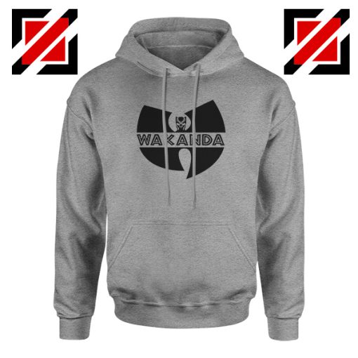 Wakanda Parody Sport Grey Hoodie Wutang Logo