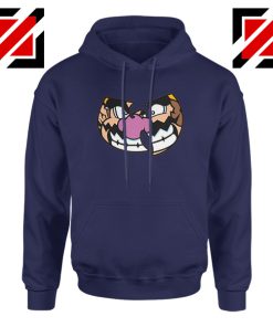 Wario Wu Tang Clan Navy Blue Hoodie Mario Bros