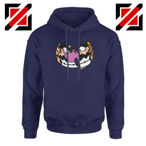 Wario Wu Tang Clan Navy Blue Hoodie Mario Bros