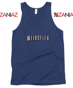 Weird Flex Meme Navy Blue Tank Top