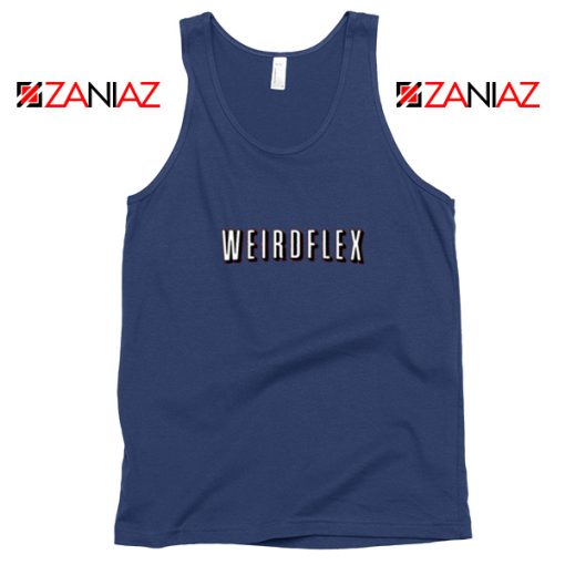 Weird Flex Meme Navy Blue Tank Top