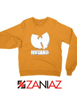 Wutang Clan Logo Vintage 90s Orange Sweatshirt