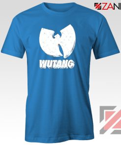 Wutang Clan Logo Vinyage 90s Blue Tshirt