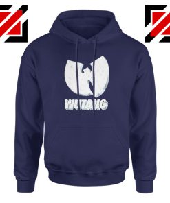 Wutang Clan Logo Vinyage 90s Navy Blue Hoodie