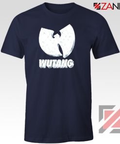 Wutang Clan Logo Vinyage 90s Navy Blue Tshirt