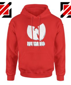 Wutang Clan Logo Vinyage 90s Red Hoodie