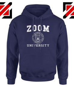 Zoom University Seal Navy Blue Hoodie