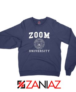 Zoom University Seal Navy Blue Sweatshirt