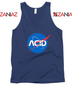 Acid Nasa Navy Blue Tank Top