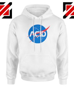 Acid Nasa White Hoodie