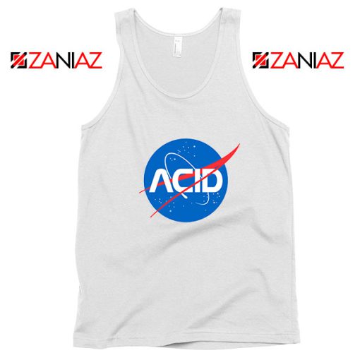 Acid Nasa White Tank Top