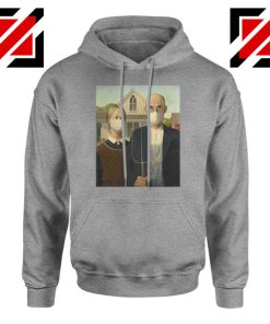 American Gothic Mask Covid 19 Sport Grey Hoodie