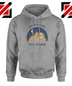 Baby Yoda Stay In Your Pod Sport Grey Hoodie