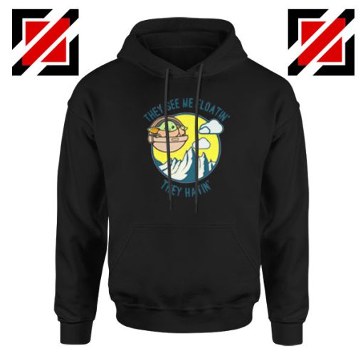 Baby Yoda They See Me Black Hoodie