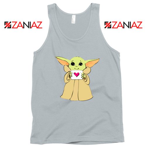 Baby Yoda Valentine Sport Grey Tank Top