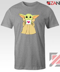 Baby Yoda Valentine Sport Grey Tshirt