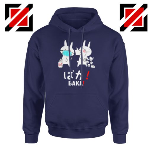 Baka Rabbits Navy Blue Hoodie