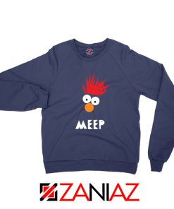 Beaker Muppet Meep Navy Blue Sweatshirt