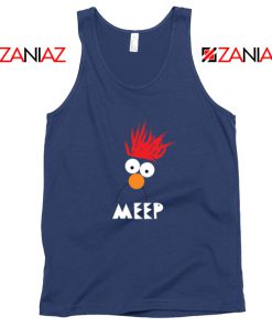 Beaker Muppet Meep Navy Blue Tank Top