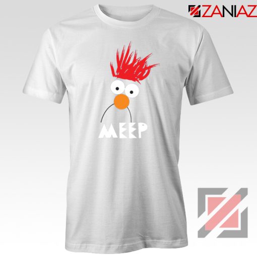 Beaker Muppet Meep White Tshirt