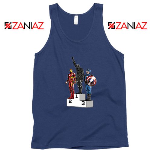 Black Panther Winner NAvy Blue Tank Top