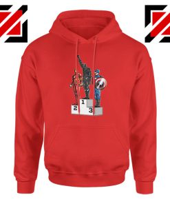 Black Panther Winner Red Hoodie