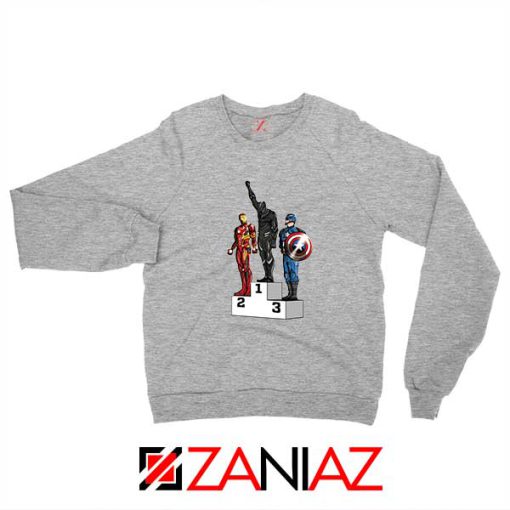 Black Panther Winner Sport Grey Sweatshirt