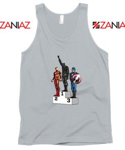 Black Panther Winner Sport Grey Tank Top