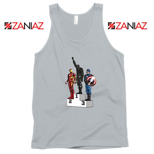 Black Panther Winner Sport Grey Tank Top