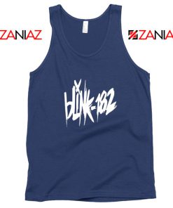 Blink 182 Tour Show Navy Blue Tank Top