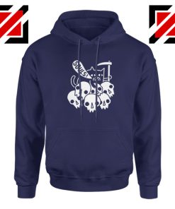 Cheap Cat Soul Navy Blue Hoodie