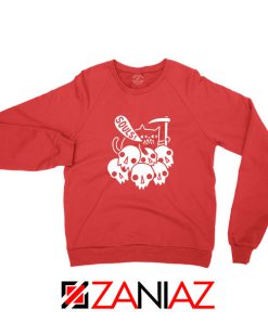 Cheap Cat Soul Red Sweatshirt