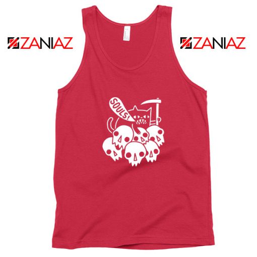 Cheap Cat Soul Red Tank Top