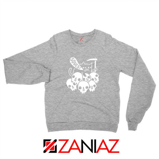 Cheap Cat Soul Sport Grey Sweatshirt