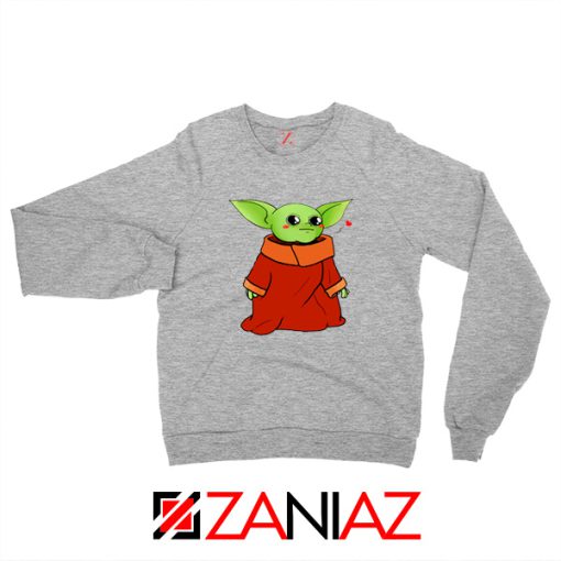 Cute Baby Yoda Sport Grey Sweatshirt