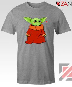 Cute Baby Yoda Sport Grey Tshirt