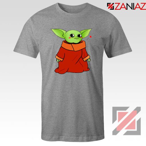 Cute Baby Yoda Sport Grey Tshirt